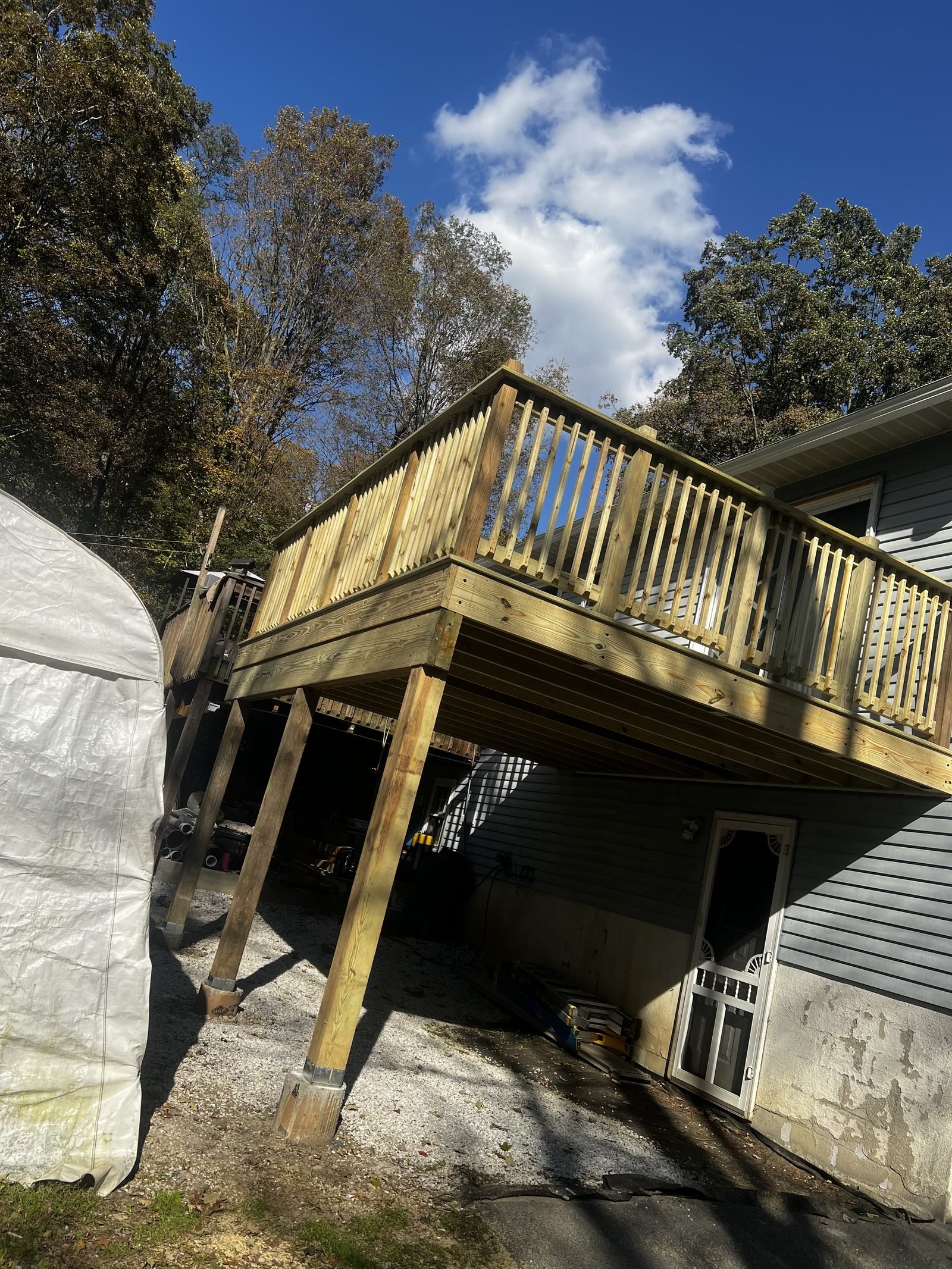 Skillvio Decks & Patios project - Elevated Deck — After