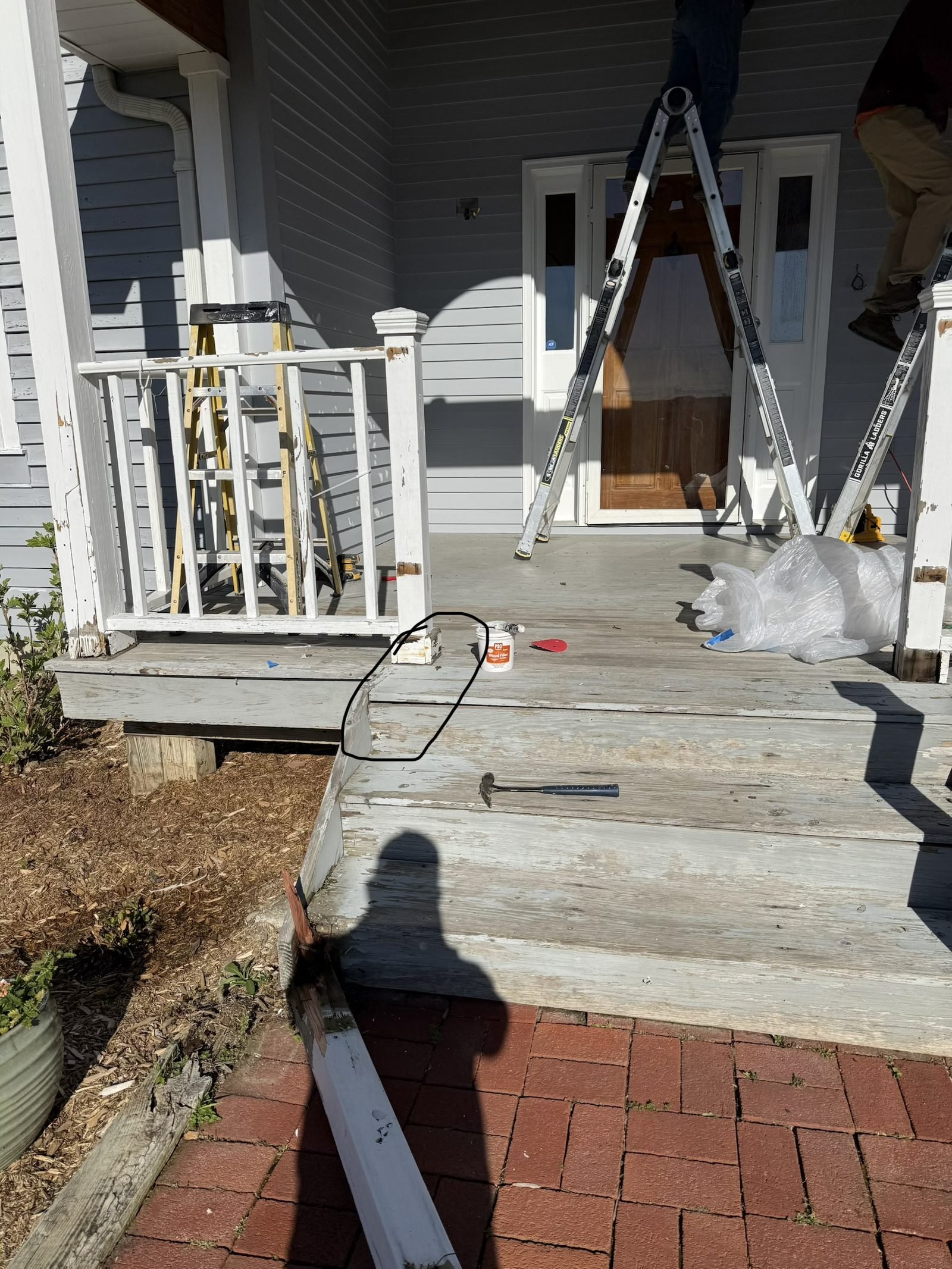 Skillvio Decks & Patios project - Porch Rebuild — Before